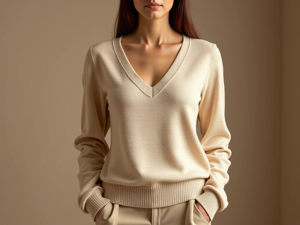 Signature Pullover in Champagne