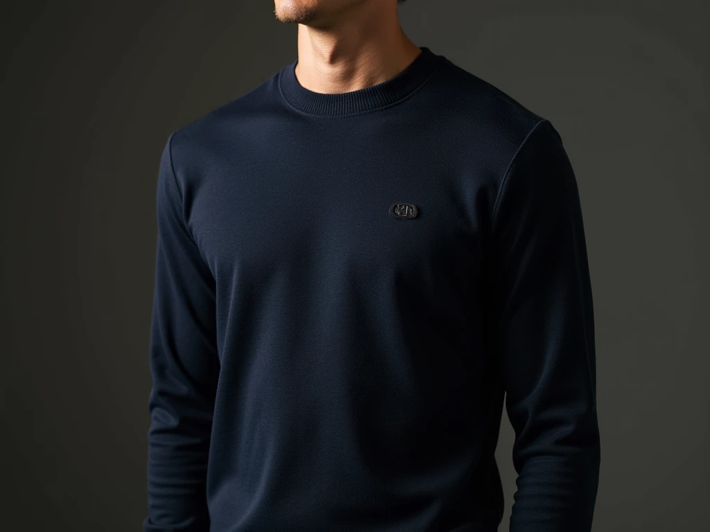 Luxury Crewneck in Iron Ink